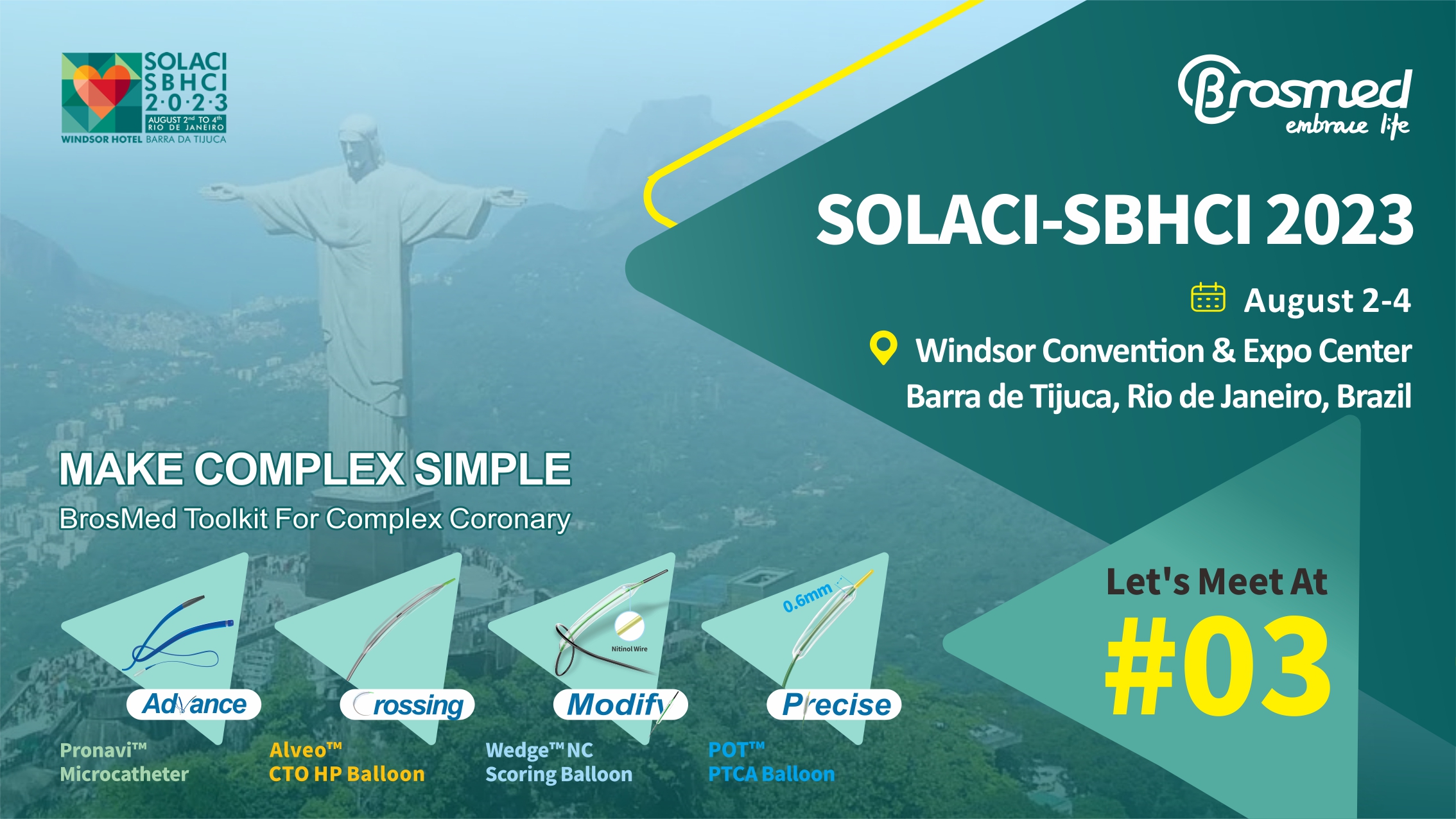 Meet BrosMed at SOLACI-SBHCI 2023